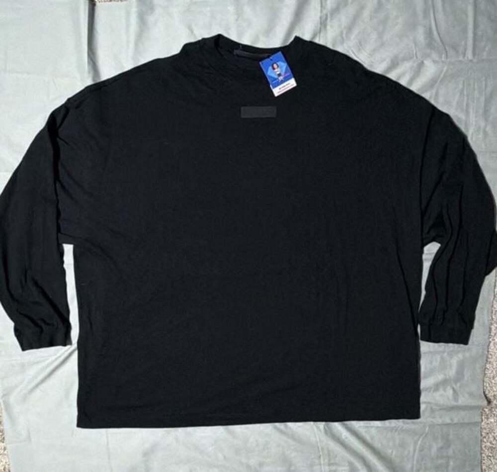 Fear of God Essentials Long Sleeve T-Shirt Black Size XXL